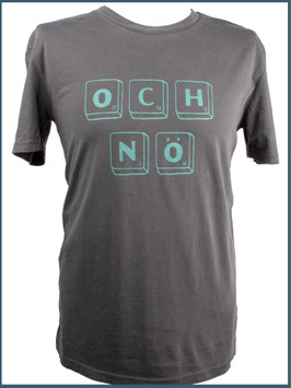 Retroschwarzes Herren Bio Baumwollshirt Och Nö