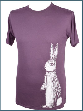 Aubergines Herren Bambusshirt Hase