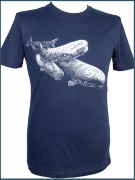 Navyblaues Herren Bio Baumwollshirt Pottwale