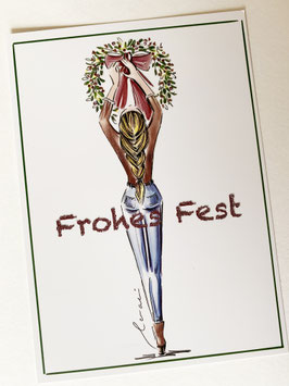 Postkarte - Frohes Fest