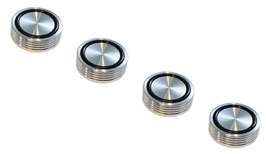 4x GERÄTEFÜßE 44x17 SILBER
