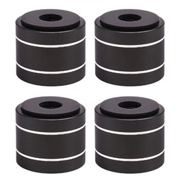 4x GERÄTEFÜßE 30x26 - 2PH - SCHWARZ