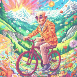 Blotter Art "Hofmann's Fahrradfahrt"