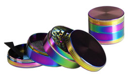 Alugrinder "Rainbow" 4 teilig