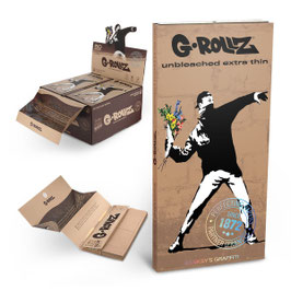 G-Rollz "Banksy Kingsize ungebleicht, Filtertips und Mischpult"