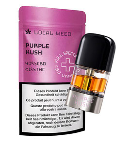 CBD Vape Ersatz Pod "Purple Kush"