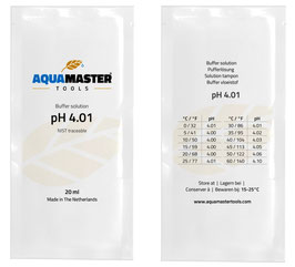 Aquamaster Tools pH 4.01 Calibration Solution 20ml Bag