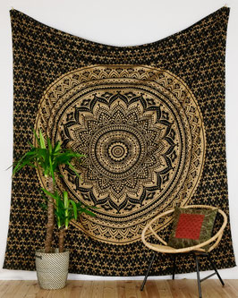 indisches Dekotuch "Lotus Mandala"