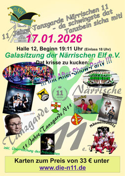 Galasitzung 2026 - Künstlerkarte