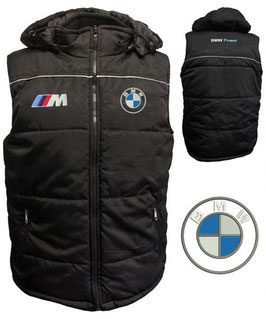 Gilet -BMW- GL-06:     Doudoune sans manche avec capuche amovible 100% polyester, doublée polyester logos brodés