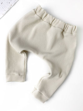Pants aus RIB Jersey | 80% Baumwolle, 15% Polyester, 5% Elasthan