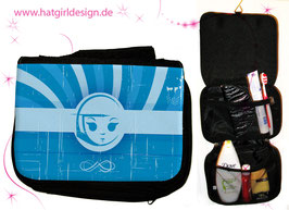 Blue Vintage Girl - hatgirl.de Badtasche, Schminktasche, Waschtasche, Reisetasche,  Kulturtasche