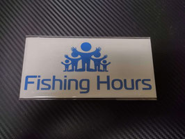 Fishing Hours 抜き文字ステッカー