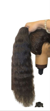 Ponytail bouclé naturel noir