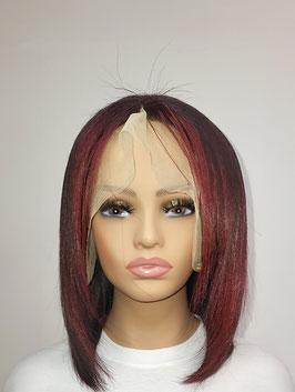 Perruque Lace frontal rouge magenta