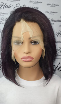 Perruque lace frontal violet intense