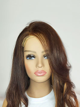 Perruque Blond Moyen cuivre doré