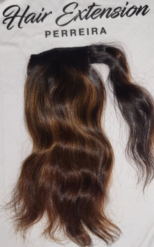 Ponytail lisse caramel chocolat