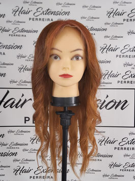 Perruque lace frontal blond moyen cuivré