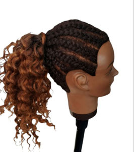 Ponytail Deep Wave blond clair marron