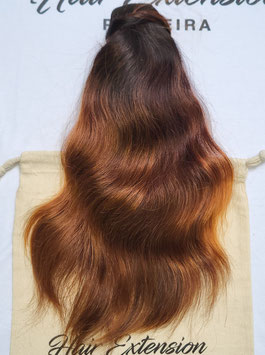 Ponytail Lisse marron foncé