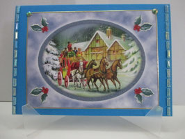 Weihnachtskarte  Weihnachten Blau