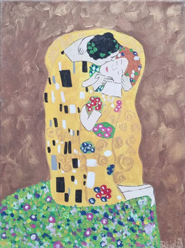 Paint like Klimt - "Der Kuss"