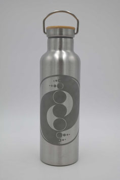 750ml Edelstahl Trinkflasche - doppelwandig - Kornkreis