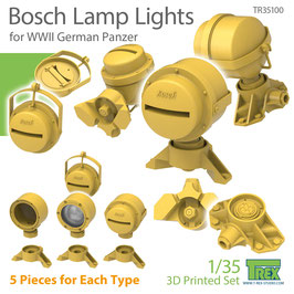 TR35100  1/35   Bosch Lamp Lights for WWII German Panzer