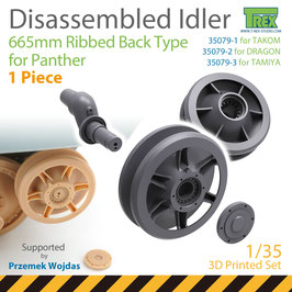 TR35079  1/35 Disassembled Panther Idler 665mm Ribbed Back Type (1 piece)