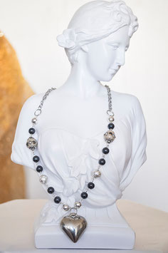 Kette mit Herzanhänger  „Spiegelherz“ 2