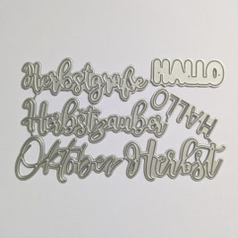 Stanzenset Herbstgrüße