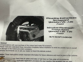 GUARDABARRO TRASERO YAMAHA FZ6 FAZER