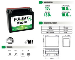BATERIA FULBAT  FTX12-BS SM