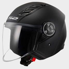 LS2 AIRFLOW II BLACK MATE - CASCO JET