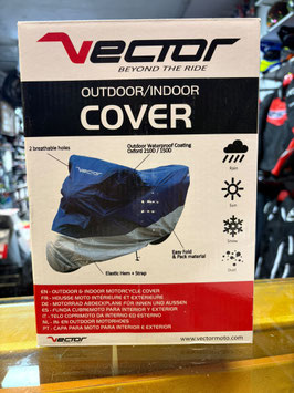 FUNDA VECTOR  Moto/Scooter - Azul/Plata