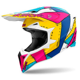 CASCO AIROH  WRAAAP - MATE  - Multicolor