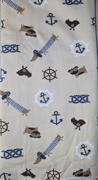 Jerseystoff Maritim Dackel, Mops