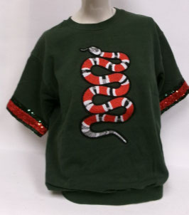 T-shirt met slang Lewis & Melly
