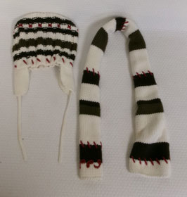 Set - babymuts met sjaal