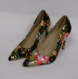 Pumps met bloemenprint