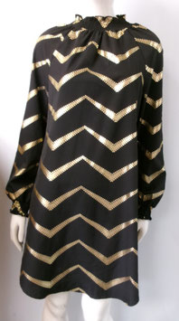 Jurk Shein (zwart/goud)