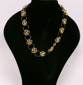 Ketting goud/zwart
