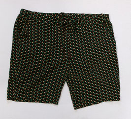 Zwarte short met bloemenprint
