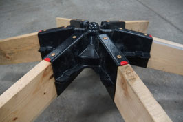 2v - 2x6 heavy duty wood geodesic hub kit