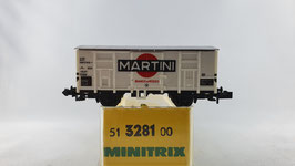 Minitrix 51 3281 00 FS ged. Güterwagen "Martini" OVP (WG2)