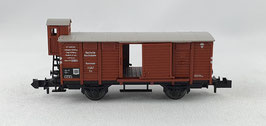 Minitrix 51 3208 00 DRG ged. Güterwagen mit Brh OVP (E1589)