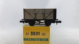 Minitrix 51 3581 00 BR Hochbordwagen "SCARWOOD" OVP (DG89)