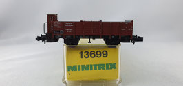 Minitrix 13699 DRG off Güterwagen mit Bremserhaus OVP (DG315)