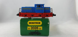 Minitrix 51 2026 00 Werkslok blau OVP Diesel (678)